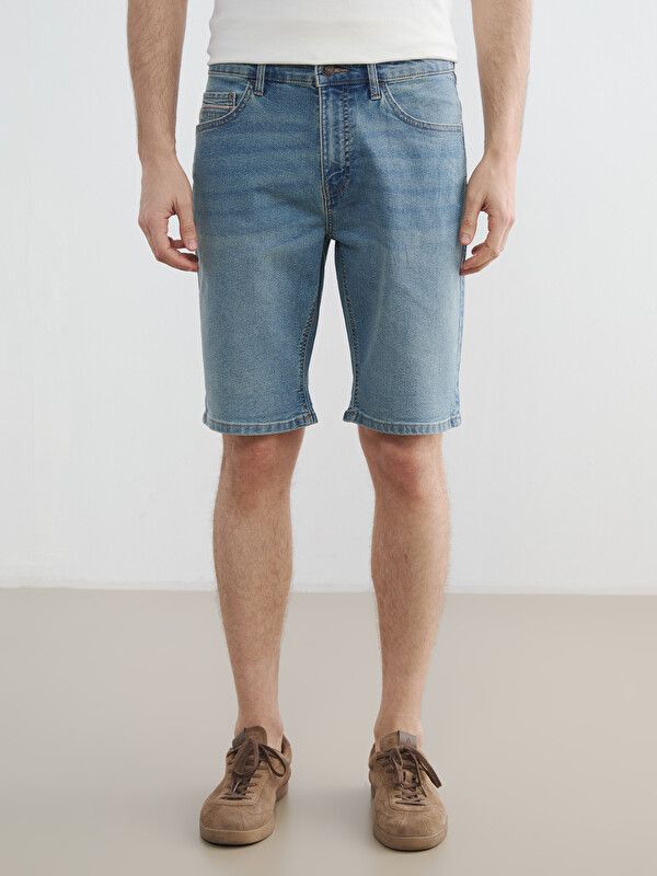 Moudda LC Waikiki - Bermuda en denim pour Homme couleur Rodeo Bleu indigo moyen - Tunisie 2