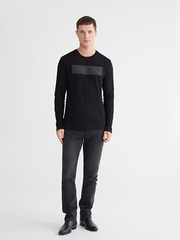 Moudda LC Waikiki - Sweatshirt imprimé basique pour Homme - Tunisie 2