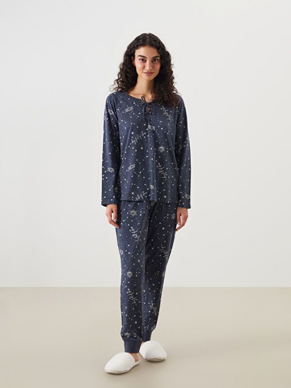 Moudda LC Waikiki - Pyjama en jersey à manches longues pour Femmes - Tunisie 1