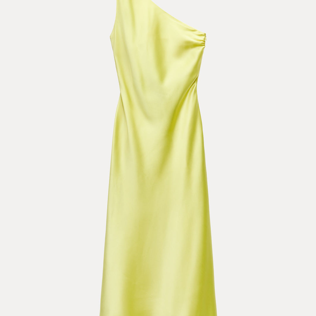 Moudda ZARA - Robe longue satinée asymétrique dos fantaisie - Tunisie 2