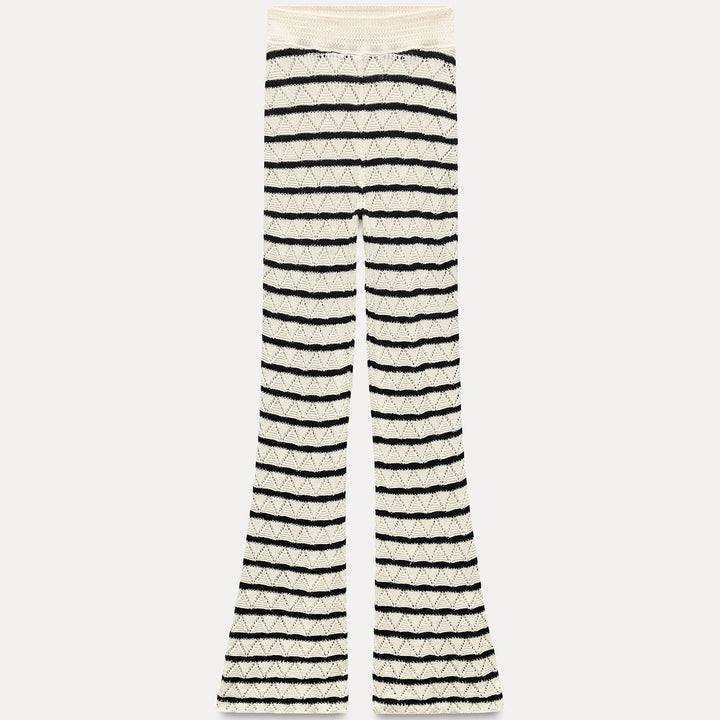 Moudda ZARA - Pantalon long rayé avec détail crochet - Tunisie 1