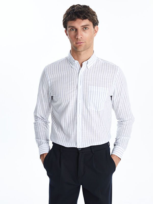 Moudda LC Waikiki - Chemise manches longues en tissu pour Homme - Tunisie 1