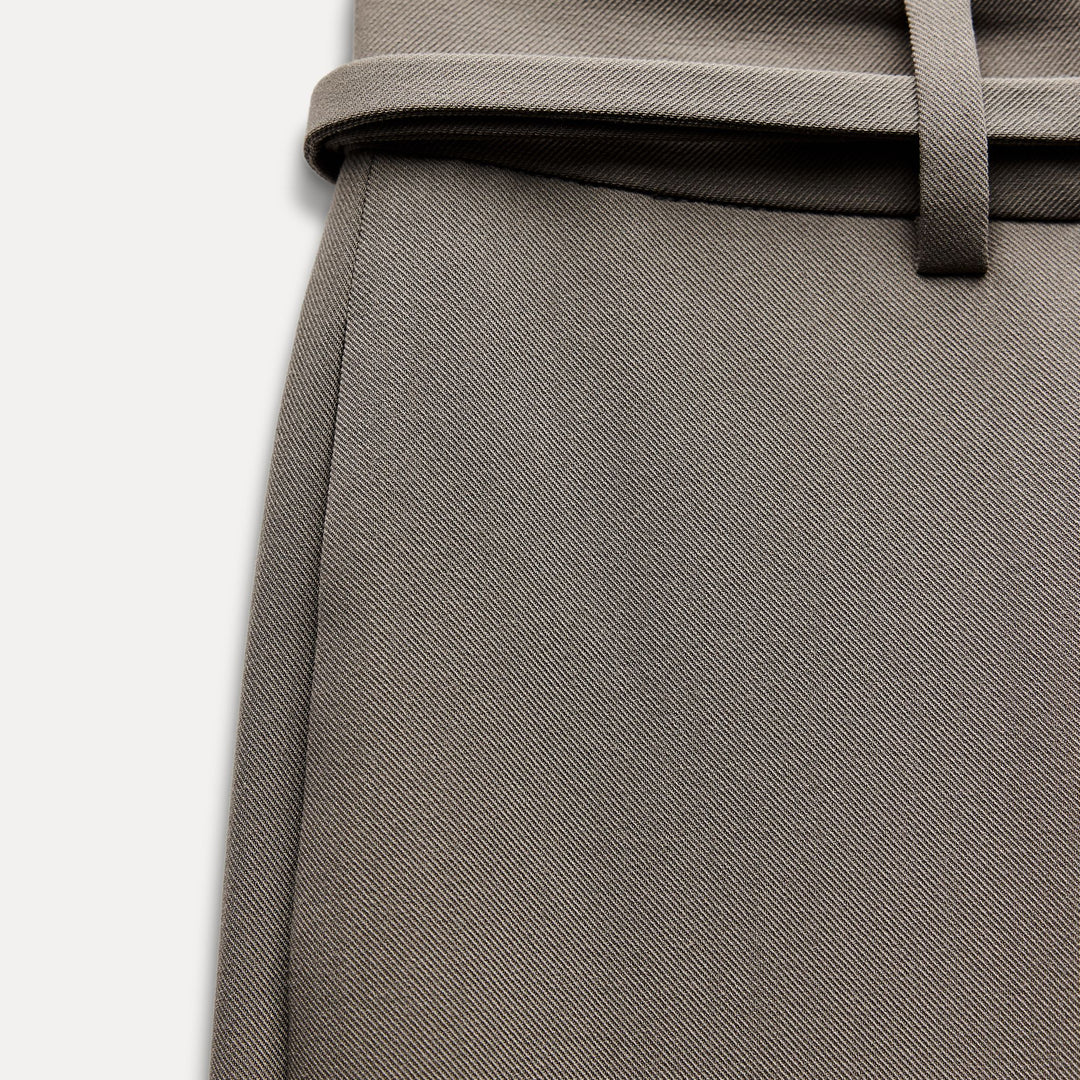 Moudda ZARA - Pantalon large plissé, ceinturé - Tunisie 3
