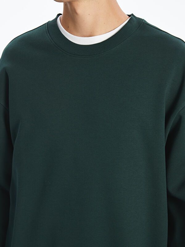 Moudda LC Waikiki - Sweatshirt en jersey Homme Vert foncé - Tunisie 3