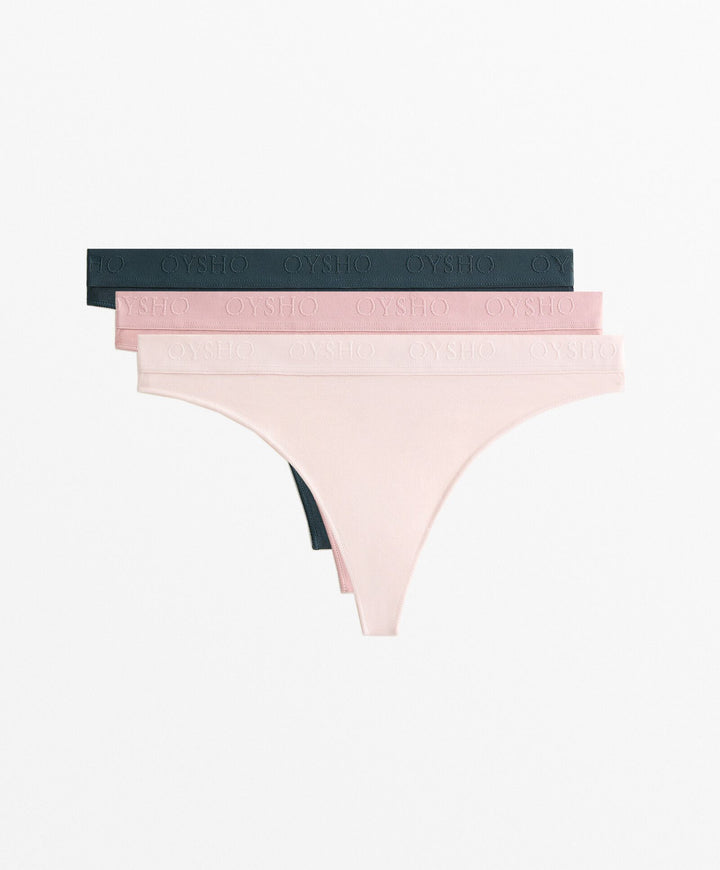 Moudda Oysho - Pack 3 Culottes Coton - Logo Fraise - Tunisie 1