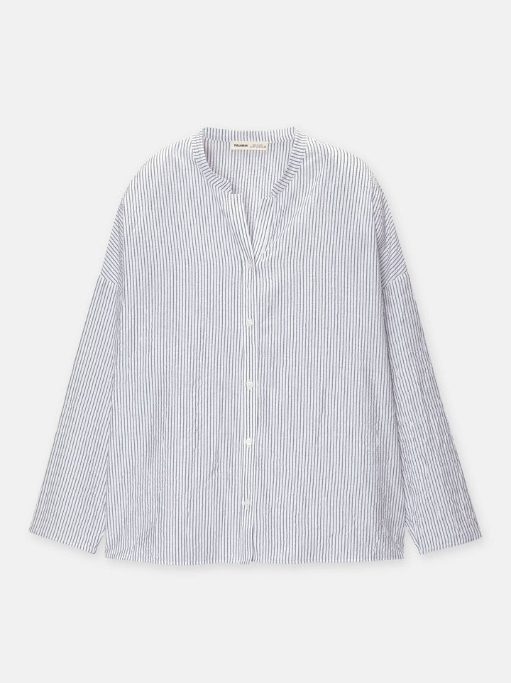 Moudda PULL & BEAR - Chemise Oversize Col Mao - Tunisie 4