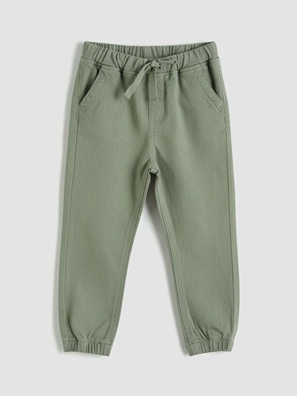 Moudda LC Waikiki - Pantalon léger en tissu pour Garçon couleur Vert kaki - Tunisie 1