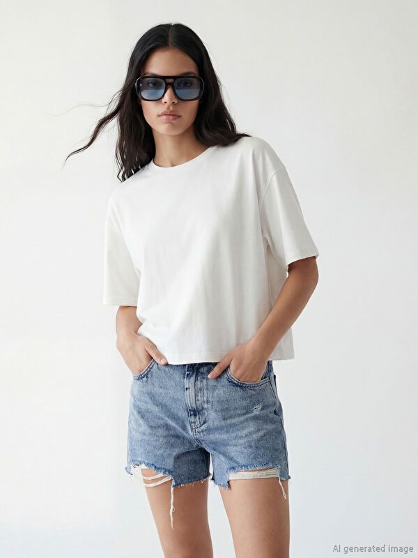 Moudda LC Waikiki - Body manches courtes en jersey pour Femme - Tunisie 1