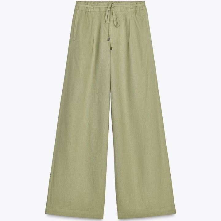 Moudda ZARA - Pantalon Wide Leg - Lin/Viscose & Ceinture - Tunisie 1