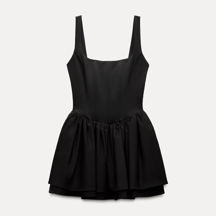 Moudda ZARA - Robe courte corset élastique fines bretelles capes - Tunisie 2
