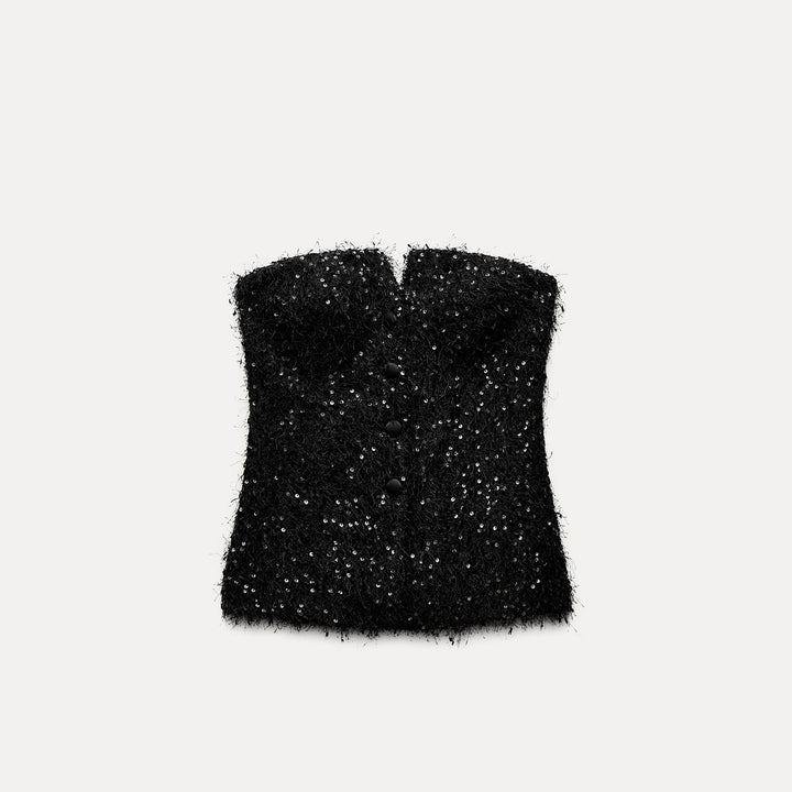 Moudda ZARA - Gilet Bustier à Franges - Tunisie 1