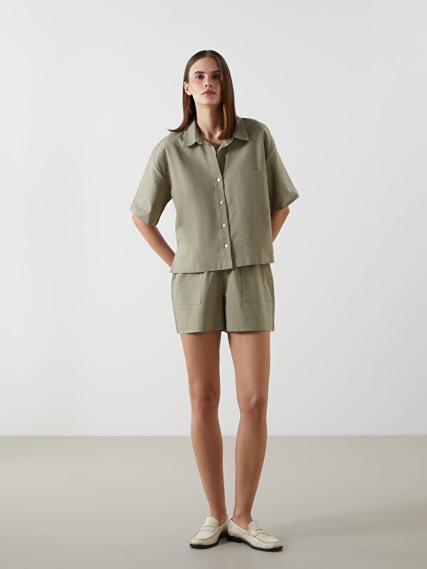 Moudda LC Waikiki - Chemise tissée à manches courtes pour Femmes - Tunisie 2