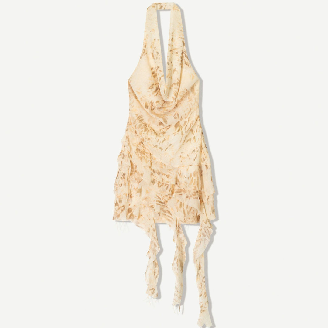 Moudda BERSHKA - Robe Mini Chiffon Polyester - Imprimé - Tunisie 1