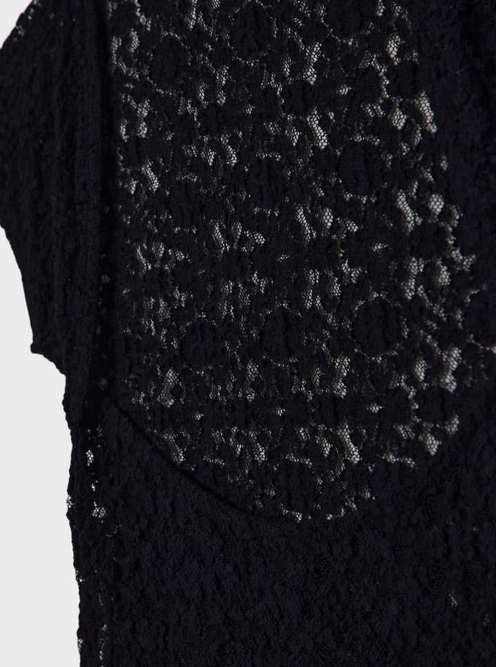 Moudda STRADIVARIUS - T-Shirt Mini Manches Dos Nu en Dentelle - Tunisie 1