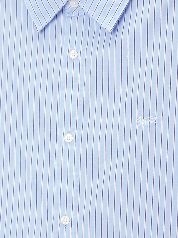 Moudda PULL & BEAR - Chemise Manches Longues Popeline Rayures Crop STWD - Tunisie 1