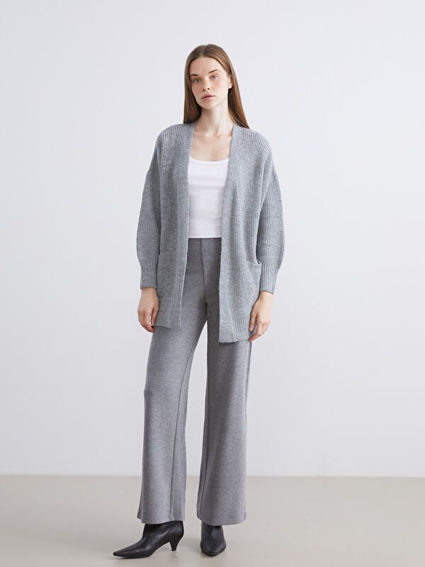 Moudda LC Waikiki - Cardigan tricot moyen Femme Mélange de gris - Tunisie 2