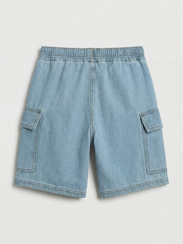 Moudda LC Waikiki - Bermuda en denim pour Garçon couleur Bleu indigo clair rodé - Tunisie 2
