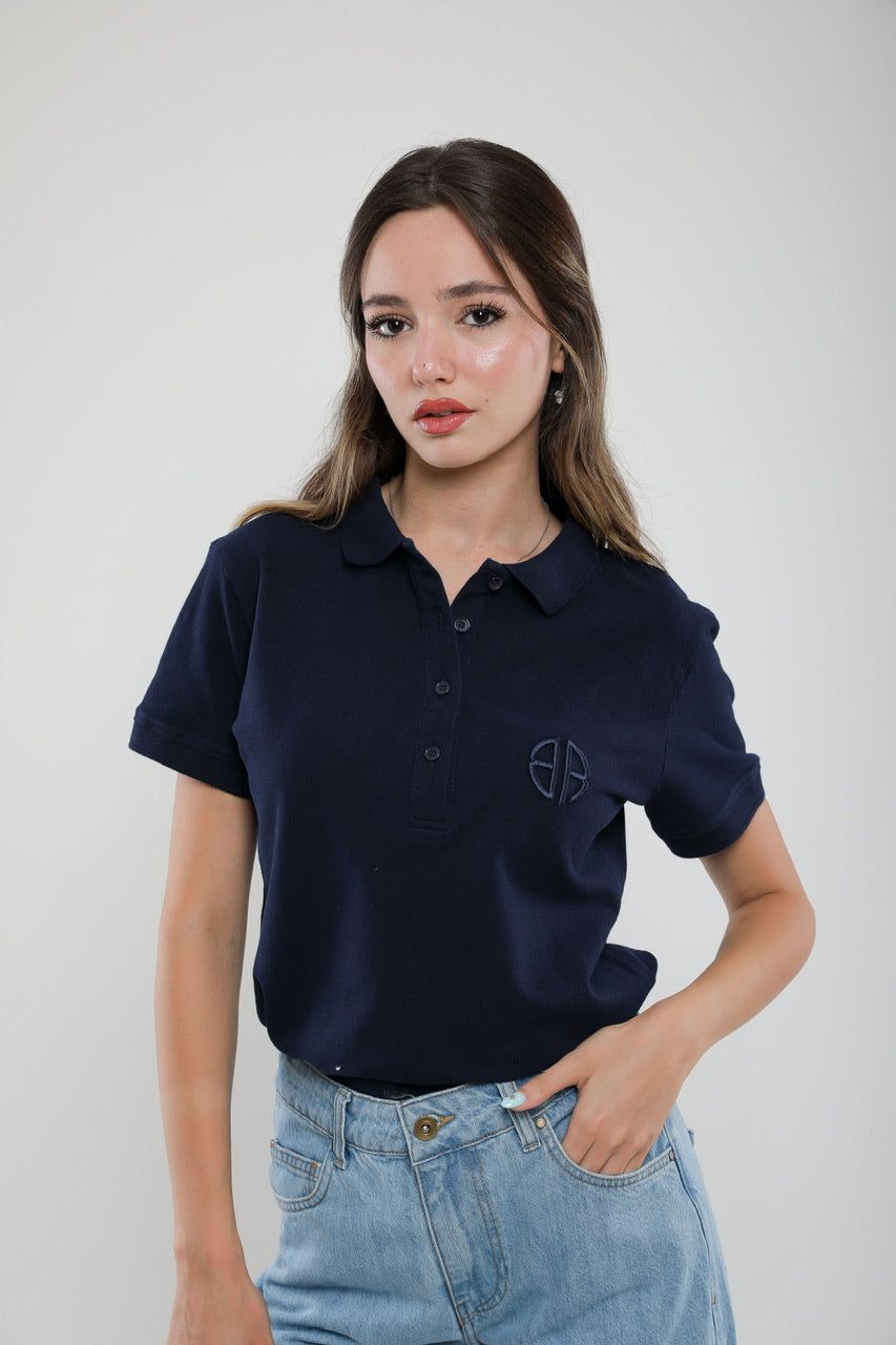 Moudda Billiorich - Polo Femme Slim Fit en Piqué de Coton - Tunisie 2