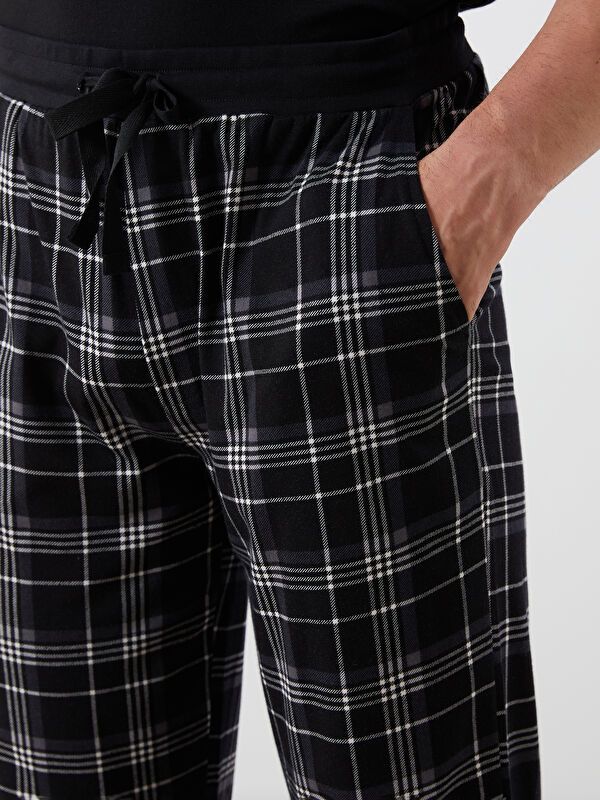 Moudda LC Waikiki - Bas pyjama jersey long Homme Imprimé en noir - Tunisie 3