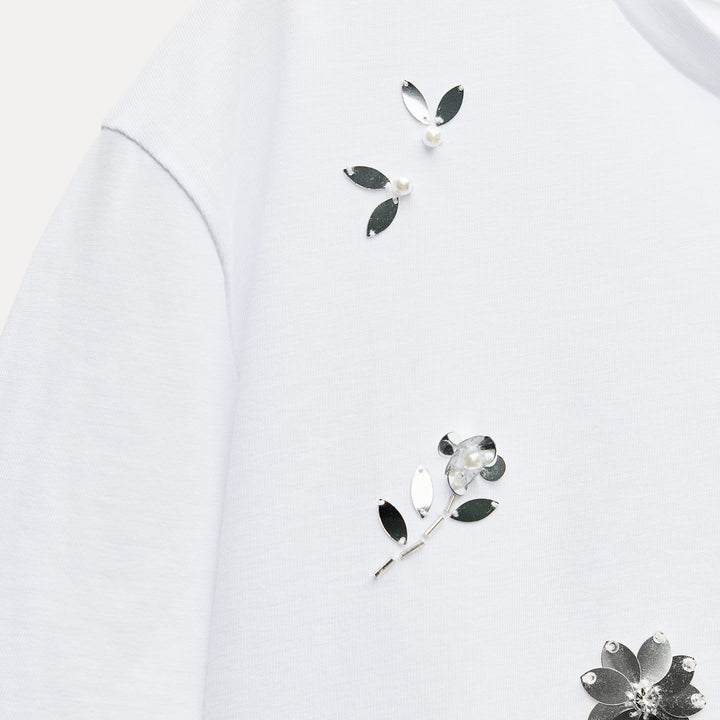Moudda ZARA - T-shirt Fleur Bijou - Tunisie 3