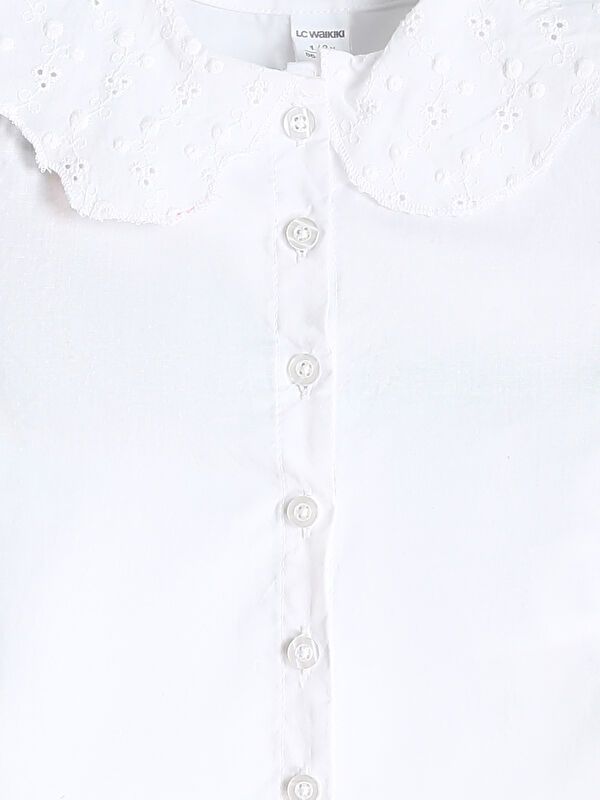 Moudda LC Waikiki - Chemise tissée manches longues Fille Buxe blanc - Tunisie 3