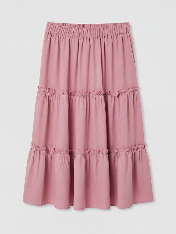 Moudda LC Waikiki - Jupe en tissu pour Fille couleur Rose poudré - Tunisie 1