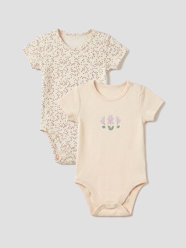 Moudda LC Waikiki - Body imprimé manches courtes en jersey - tenue de sport pour Fille - Tunisie 1