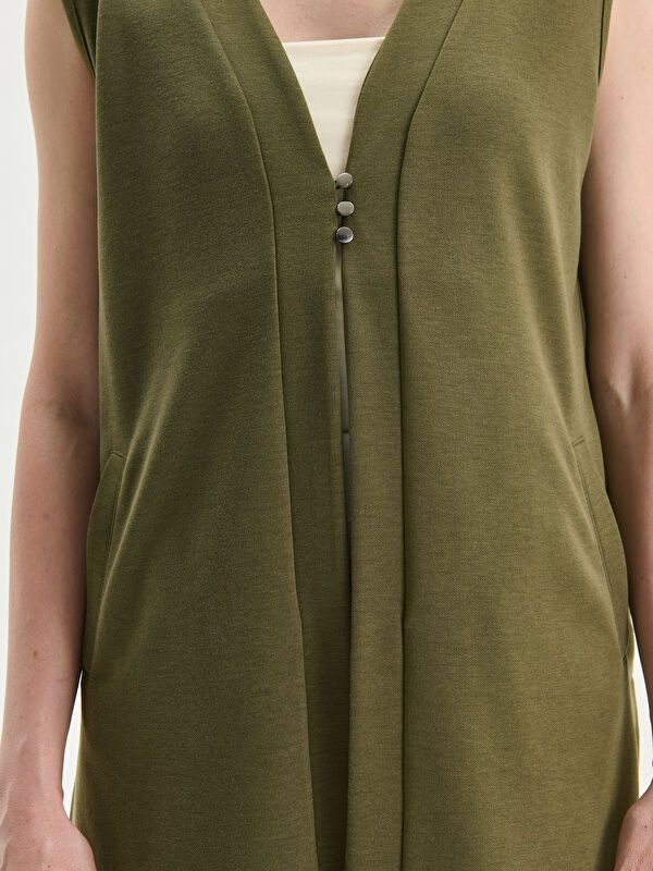 Moudda LC Waikiki - Cardigan basique en jersey pour Femmes - Tunisie 3