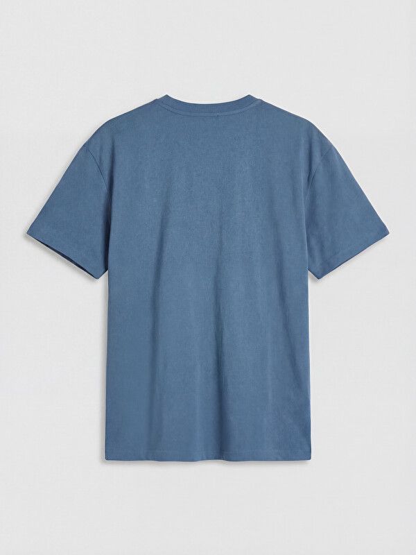 Moudda LC Waikiki - T-shirt imprimé manches courtes en jersey pour Homme couleur Bleu foncé - Tunisie 2