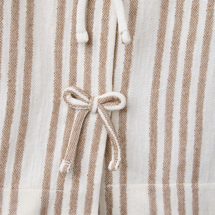 Moudda ZARA - T-Shirt - Rayures & Nœuds (Beige) - Tunisie 4