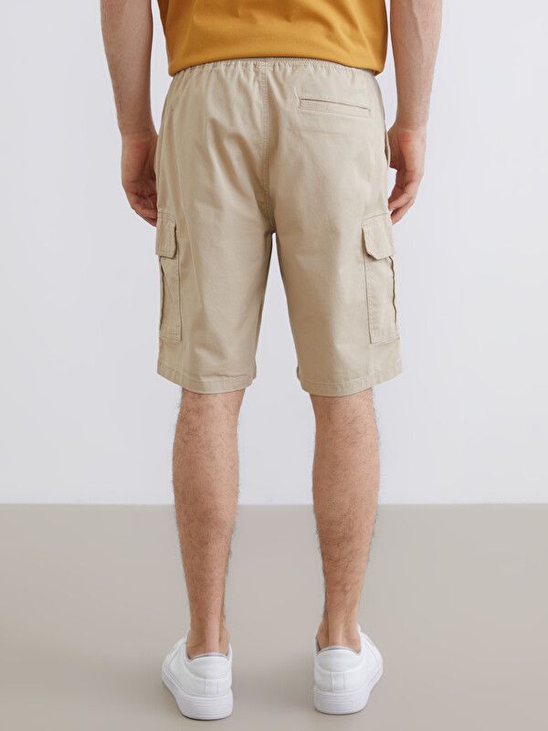 Moudda LC Waikiki - Bermuda en tissu pour Homme couleur Beige - Tunisie 4