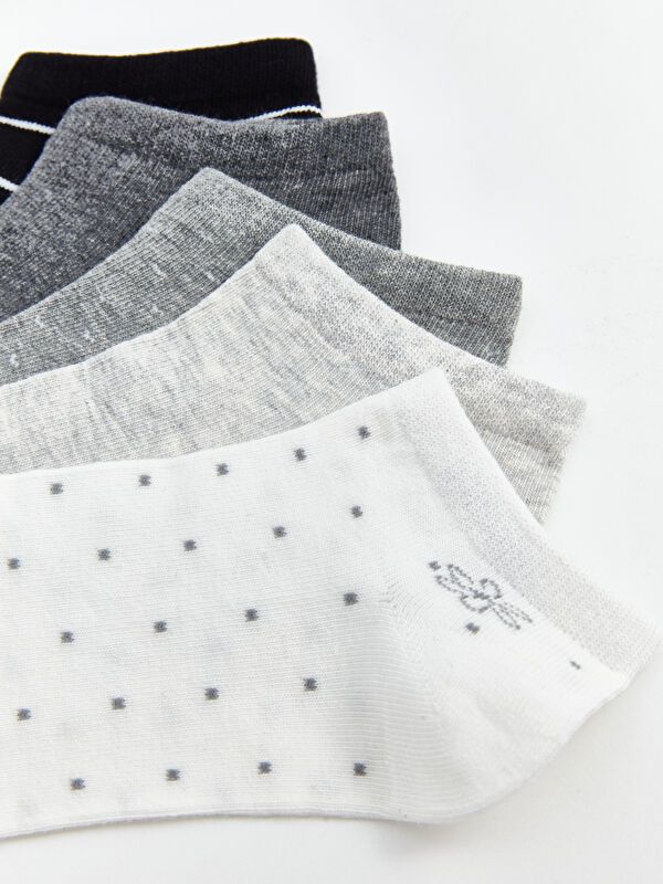 Moudda LC Waikiki - Chaussettes liner trainer (sport) couleur Écru pour femmes - Tunisie 3