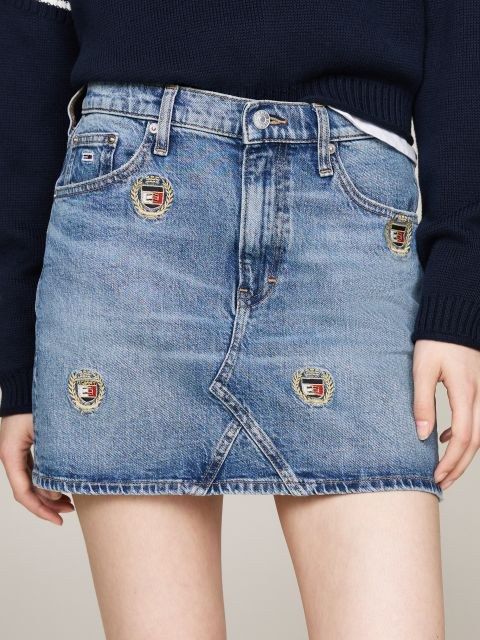 Moudda Tommy Hilfiger - Mini Jupe En Jean Taille Mi Haute Izzie  - Tunisie 3