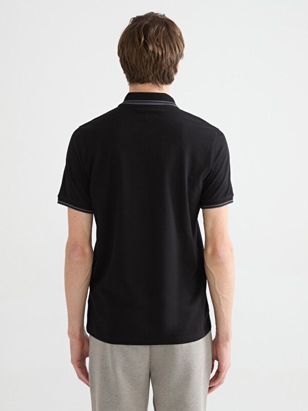 Moudda LC Waikiki - T-shirt manches courtes en jersey pour Homme couleur Noir - Tunisie 4