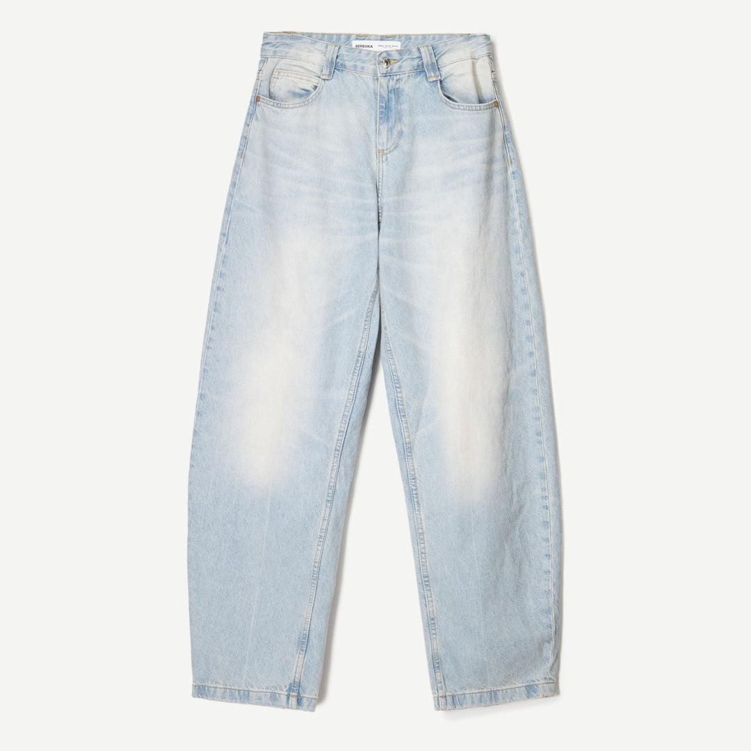 Moudda BERSHKA - Jean Denim - Barrel (Petite) - Tunisie 1