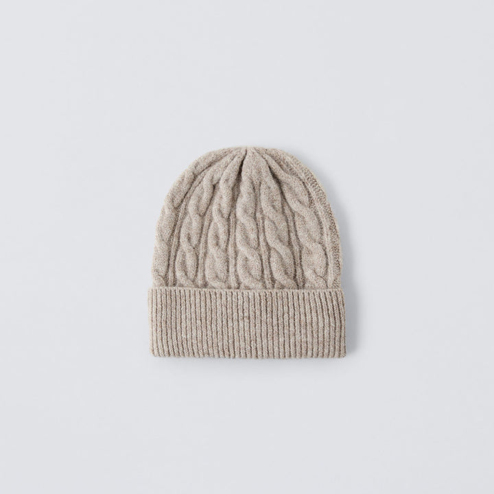 Moudda ZARA - Bonnet Ski Fille - Tresses & Laine (Naturel) - Tunisie 1
