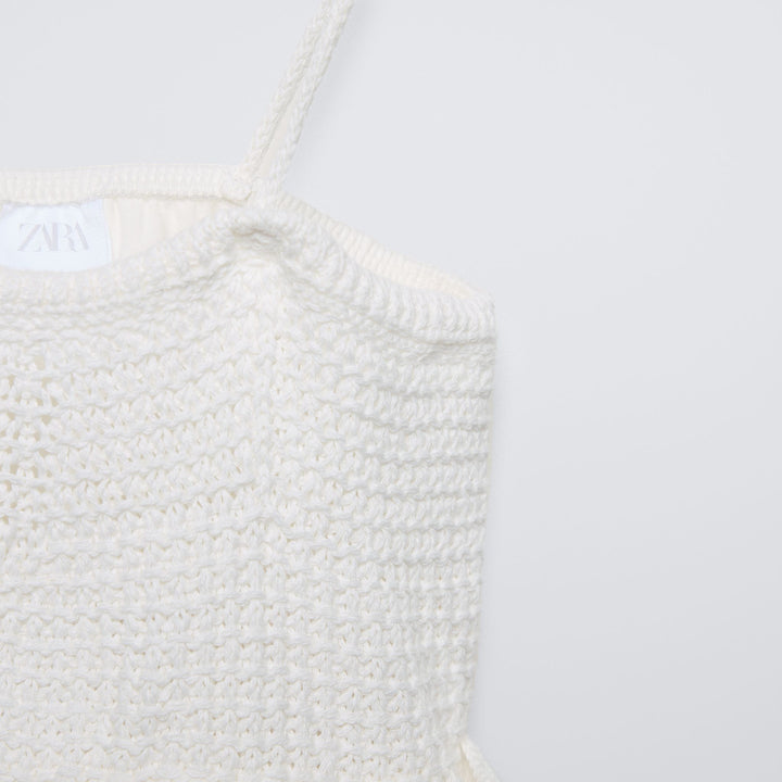 Moudda ZARA - T-shirt combiné crochet et broderie - Tunisie 3