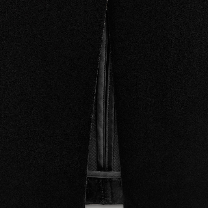 Moudda ZARA - Jupe mi-longue tubulaire velours boutons dorés - Tunisie 4