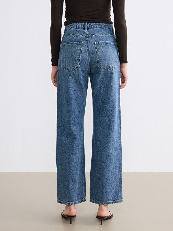 Moudda LC Waikiki - Jean basique en denim pour Femme couleur Rodeo foncé - Tunisie 4