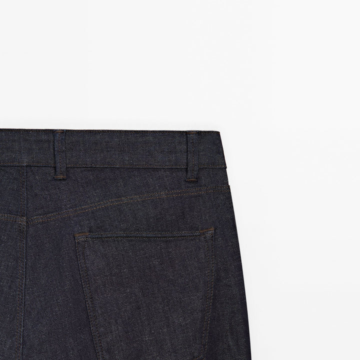Moudda Massimo Dutti - Pantalon jean rinçé lavé coupe slim - Tunisie 5