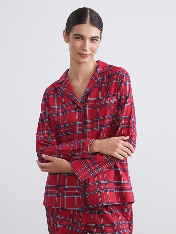 Moudda LC Waikiki - Pyjama tissé à manches longues pour Femmes - Tunisie 1