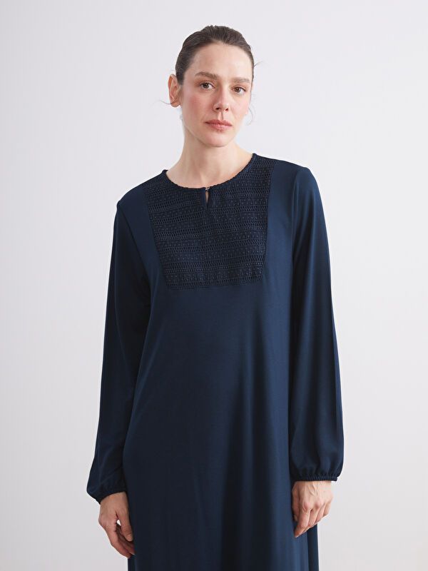 Moudda LC Waikiki - Robe jersey manches longues Femme Marine - Tunisie 2