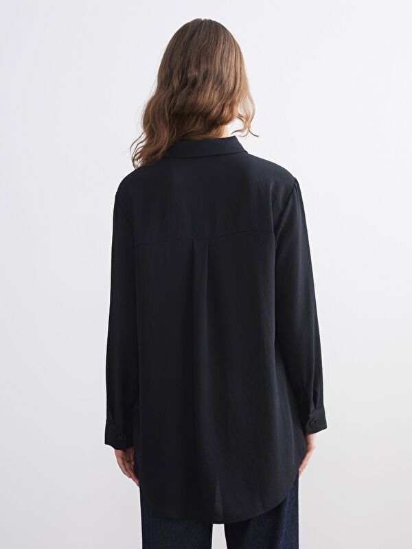 Moudda LC Waikiki - Tunique tissée manches longues Femme Noir - Tunisie 4