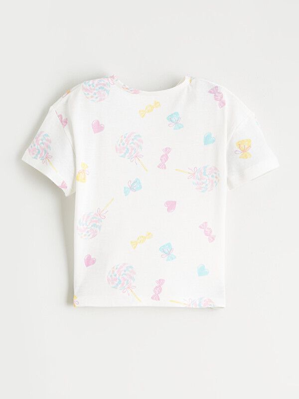 Moudda LC Waikiki - Ensemble en jersey Filles pour Fille couleur Écru imprimé - Tunisie 3