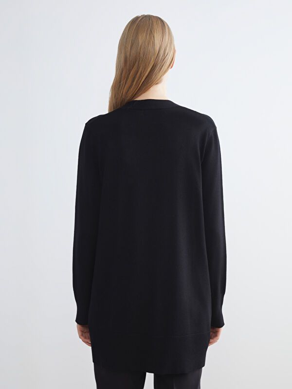 Moudda LC Waikiki - Cardigan fin en tricot Femme Noir - Tunisie 4