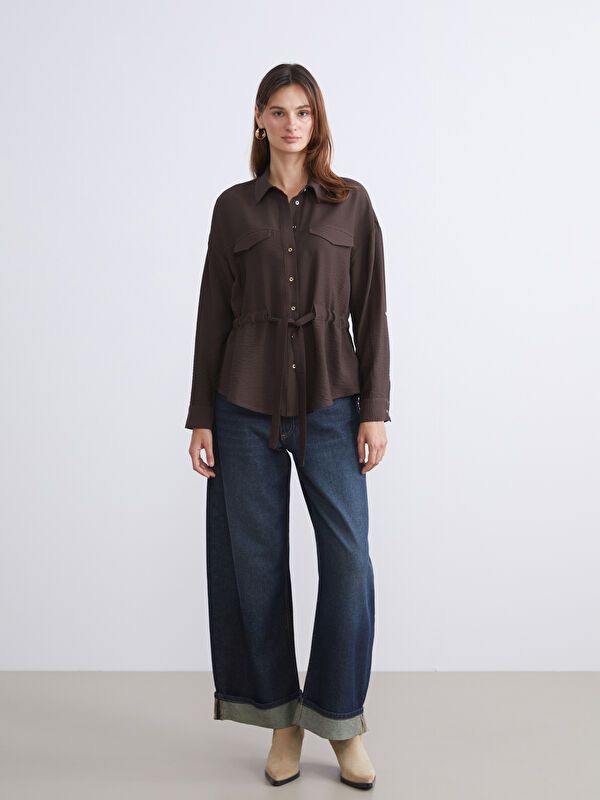 Moudda LC Waikiki - Chemise tissée à manches courtes pour Femmes - Tunisie 2