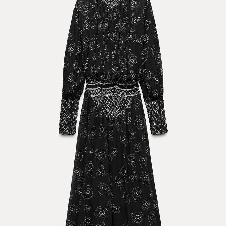 Moudda ZARA - Robe imprimée froncée avec strass - Tunisie 2