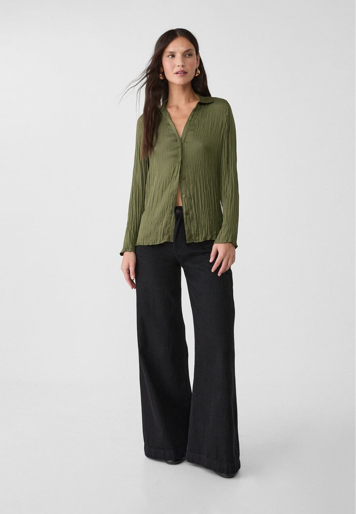 Moudda STRADIVARIUS - Chemise en Satin Plissée - Tunisie 3