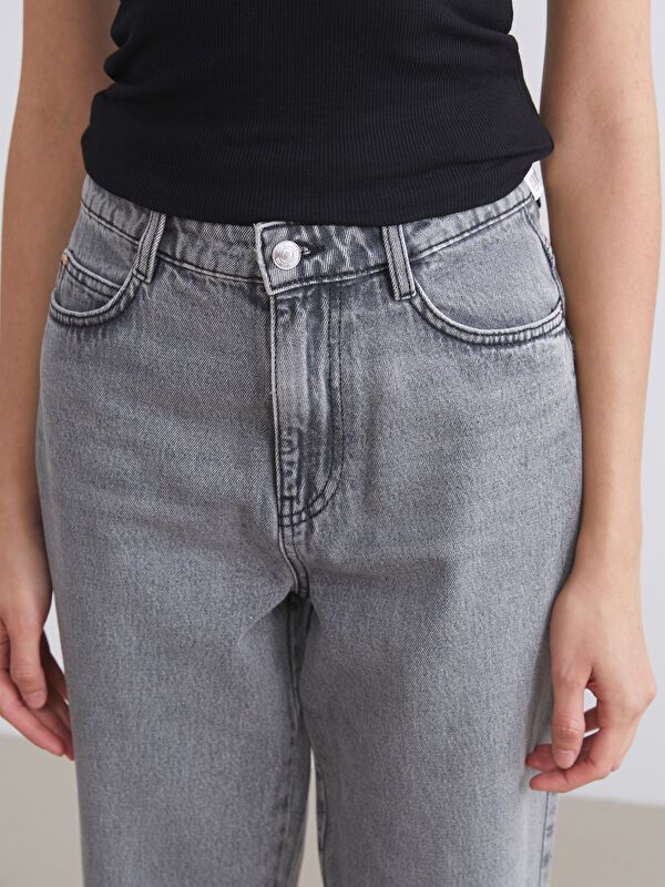 Moudda LC Waikiki - Pantalon tissé en denim Femme Anthracite - Tunisie 3