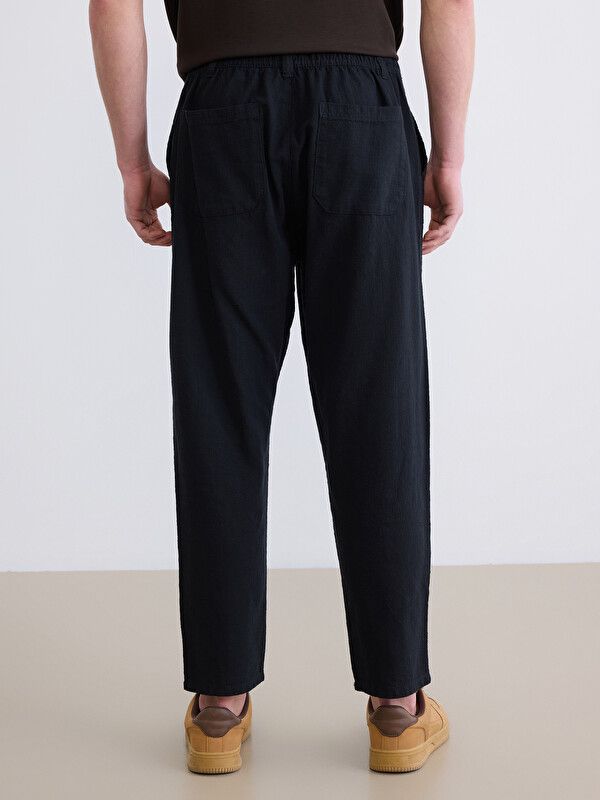 Moudda LC Waikiki - Pantalon mi-saison en tissu pour Homme couleur Noir - Tunisie 4